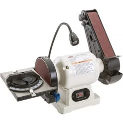 Shop Fox 2 In. X 27 In. Combo Belt 6 In. Disc Benchtop Sander W1838